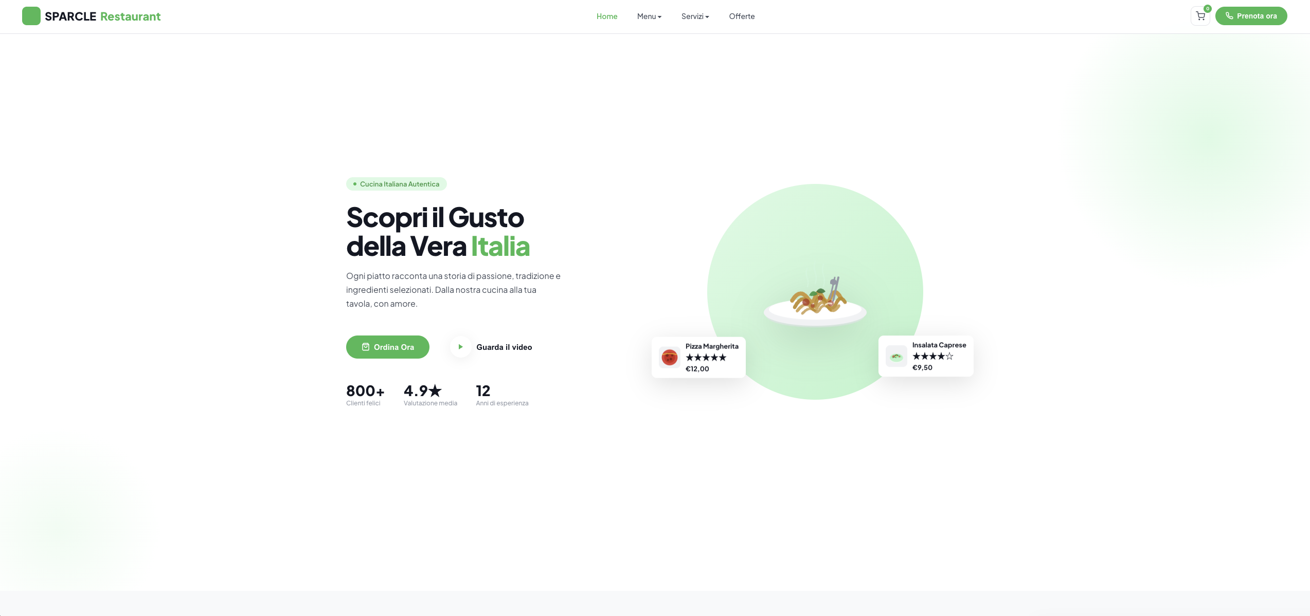 SPARCLE Restaurant screenshot