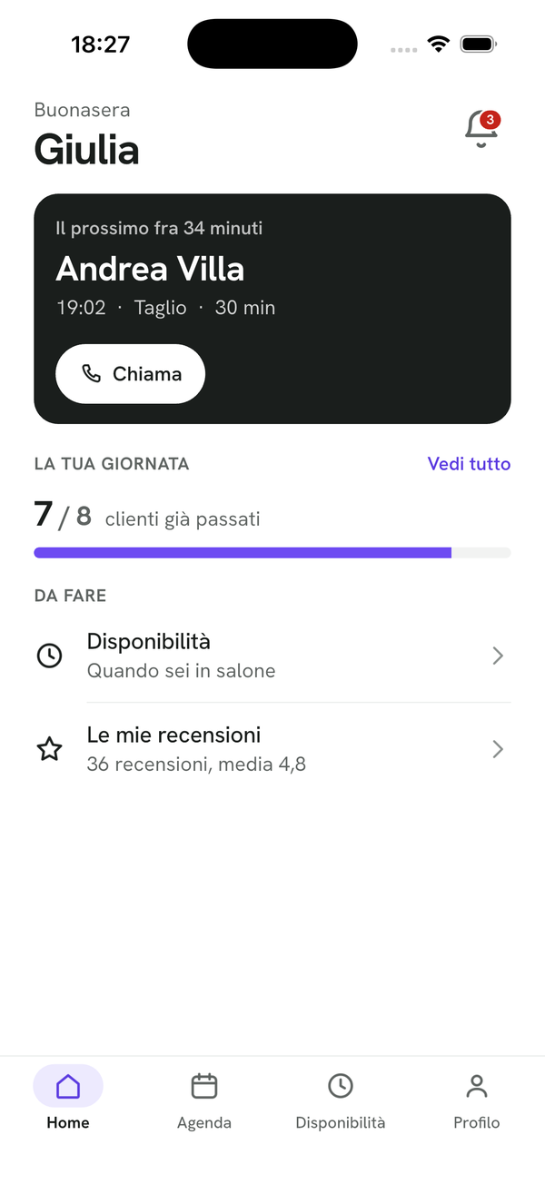 L'app in modalità dipendente: la giornata di un'operatrice del salone